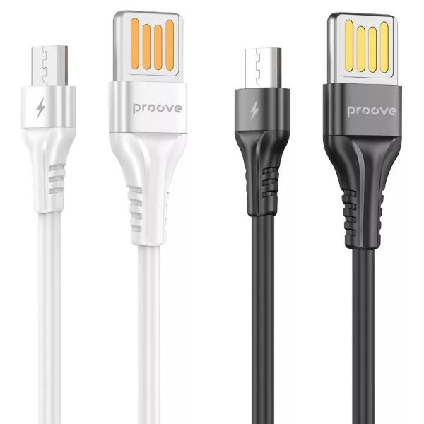 Кабель Proove Double Way Silicone Micro USB 2.4A (1m)