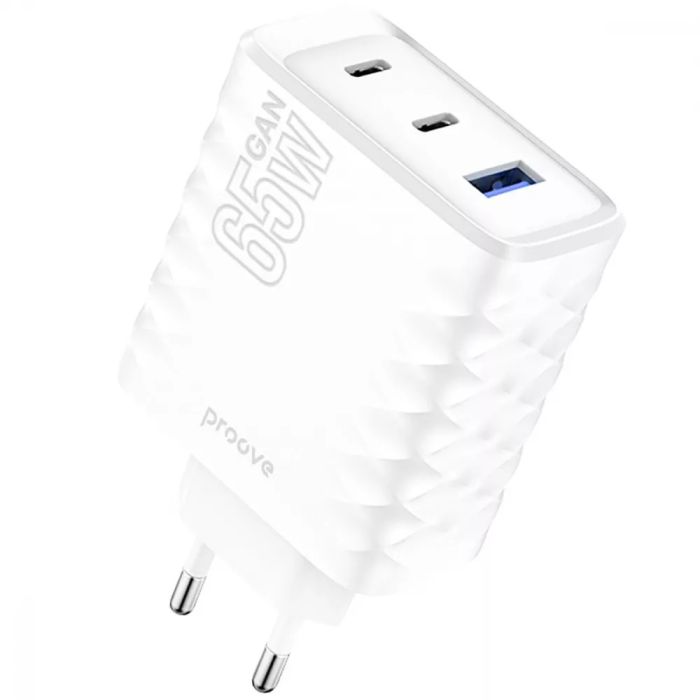 МЗП Proove Speed Surge Gan 65W (USB + 2 Type-C)