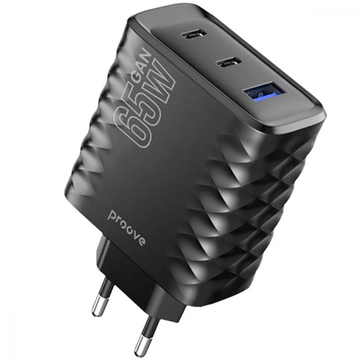 МЗП Proove Speed Surge Gan 65W (USB + 2 Type-C)
