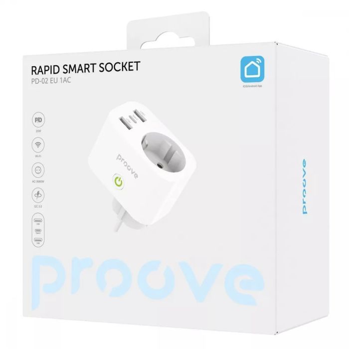 Розумна розетка Proove Rapid Smart Socket PD-02 EU 1AC