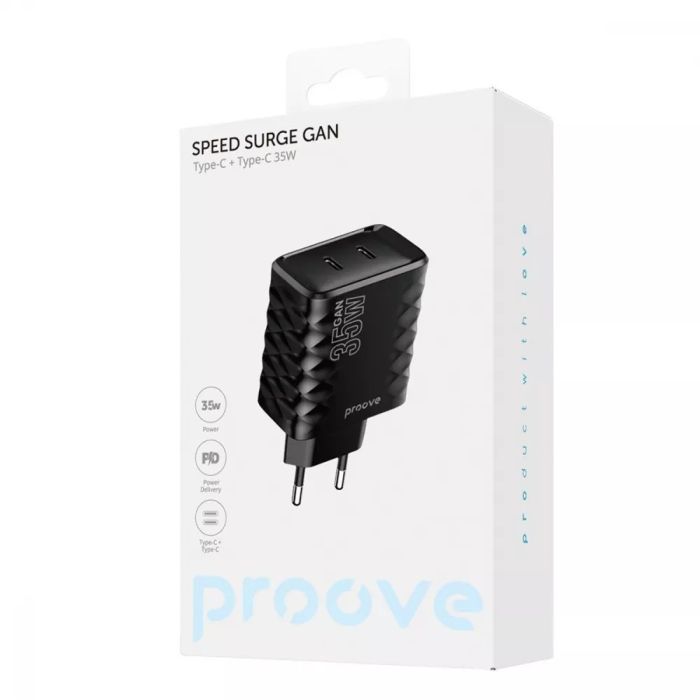 МЗП Proove Speed Surge Gan 35W (Type-C + Type-C)