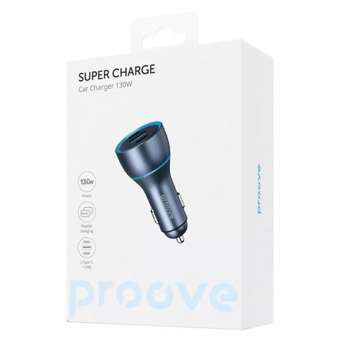 АЗП Proove Super Charge 130W (2 Type-C + USB)