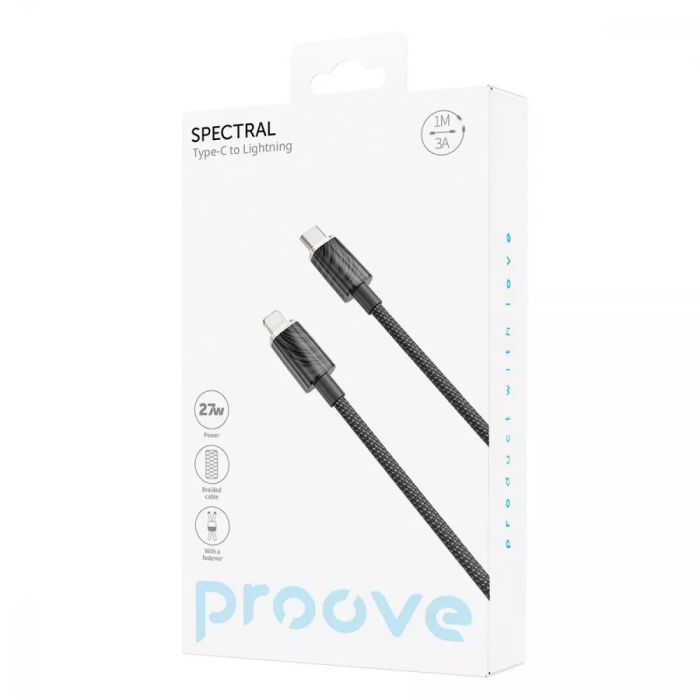 Кабель Proove Spectral Type-C to Lightning 27W (1m)