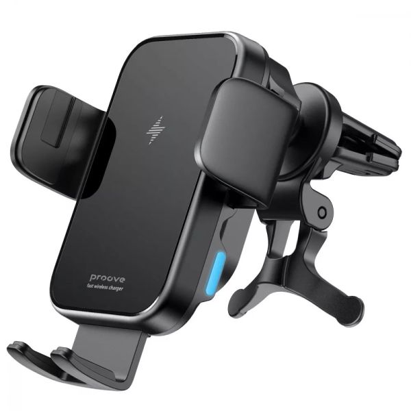 Автомобільний тримач з Бездротовим ЗП Proove Square Magnetic Pro 15W