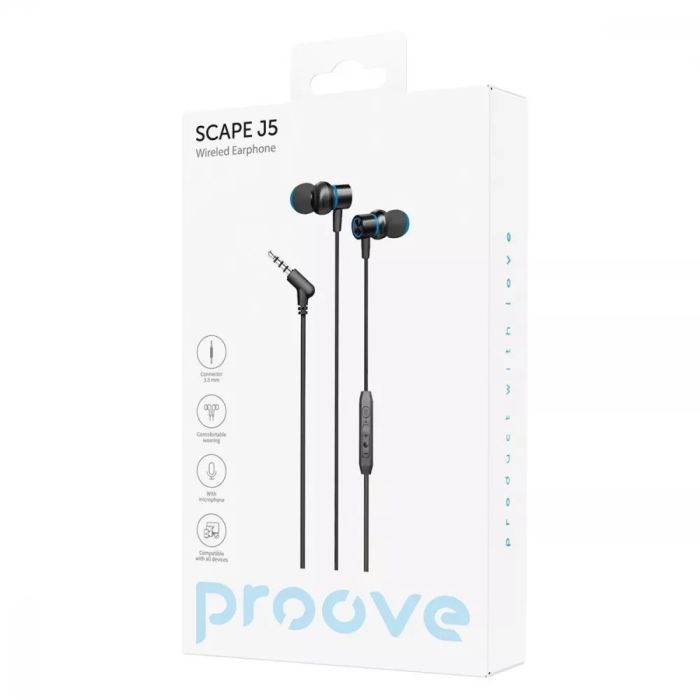 Провідні навушники Proove Scape J5 (3.5mm)