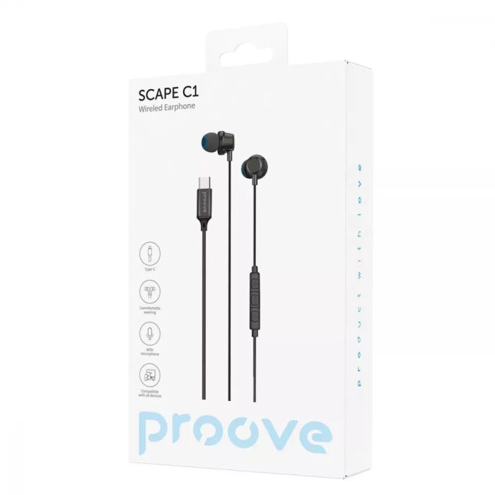 Провідні навушники Proove Scape C1 (Type-C)