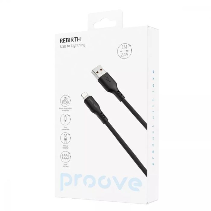 Кабель Proove Rebirth Lightning 2.4A (1m)