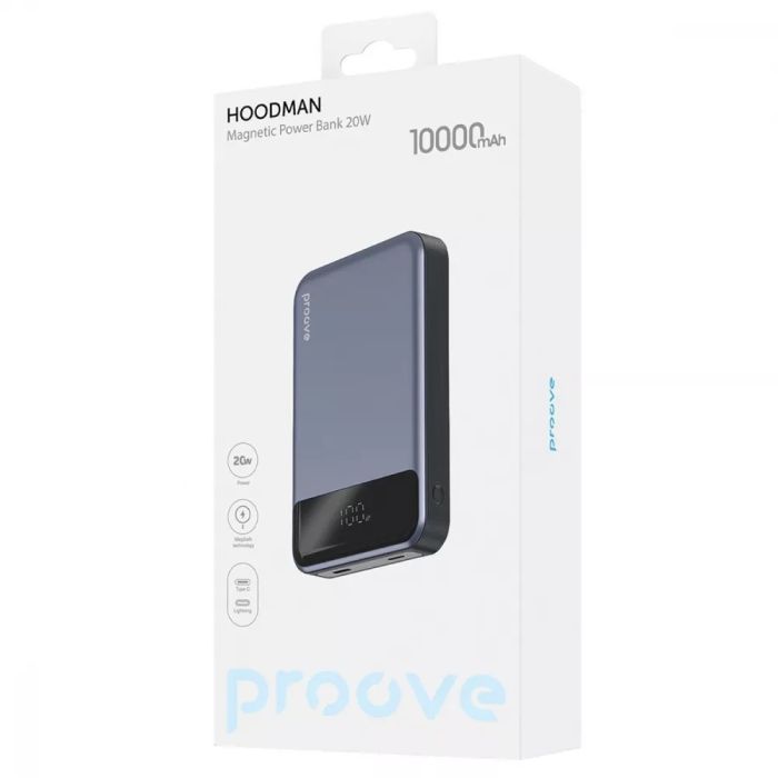 Портативна Батарея Proove Hoodman Magnetic 20W 10000mAh