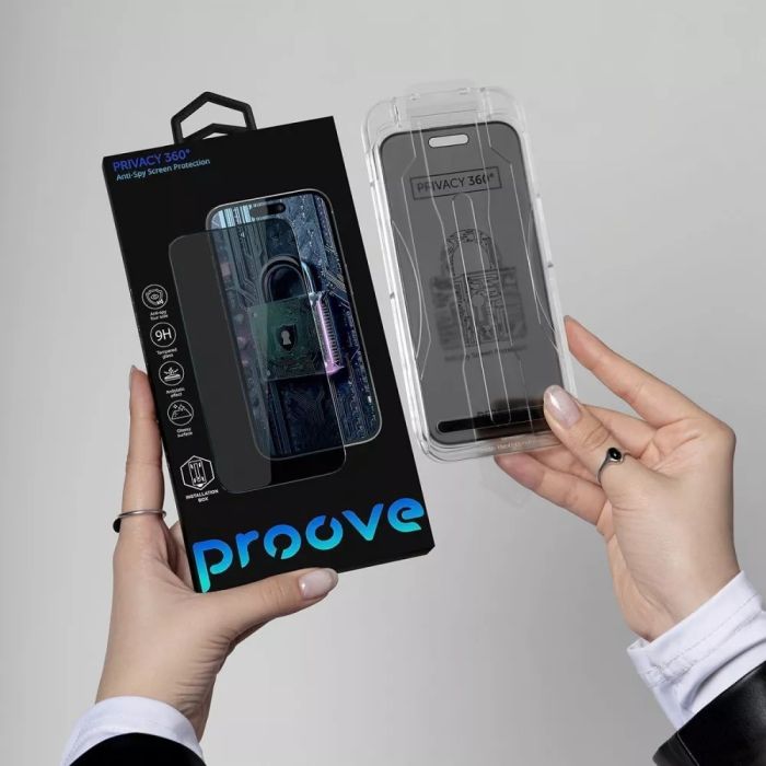 Захисне скло Proove Privacy 360 Installation Box iPhone 14 Pro Max/15 Plus/16 Plus