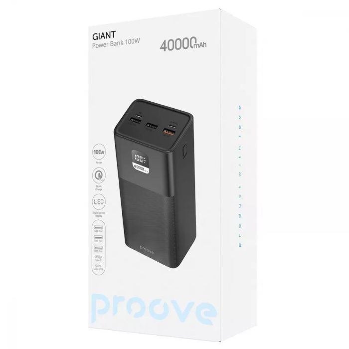 Портативна Батарея Proove Giant 100W 40000mAh