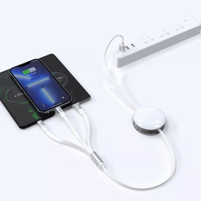 Кабель Proove Triple Sync 3 in1 Type-C + Micro USB + Lightning (1.2m)