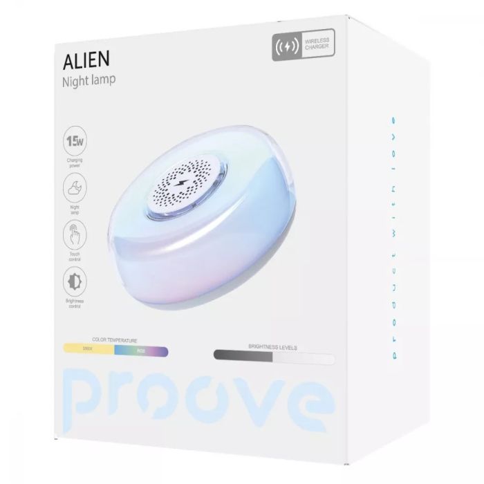 Нічник з Бездротовою Зарядкою Proove Alien