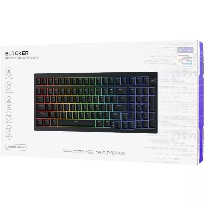 Бездротова клавіатура Proove Gaming Slicker (Ukraine Layout)