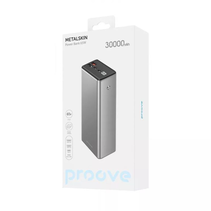 Портативна Батарея Proove Metalskin 65W 30000mAh