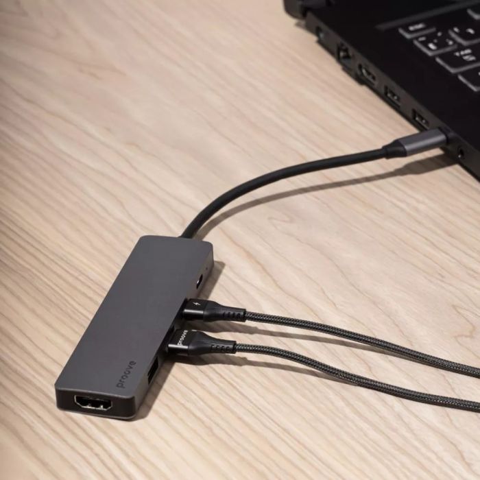 Type-C-Хаб Proove Iron Link 5 in 1 (2*Type-C + 2*USB3.0 + HDMI)