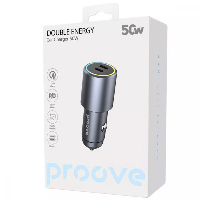 АЗП Proove Double Energy 50W (Type-C + Type-C)
