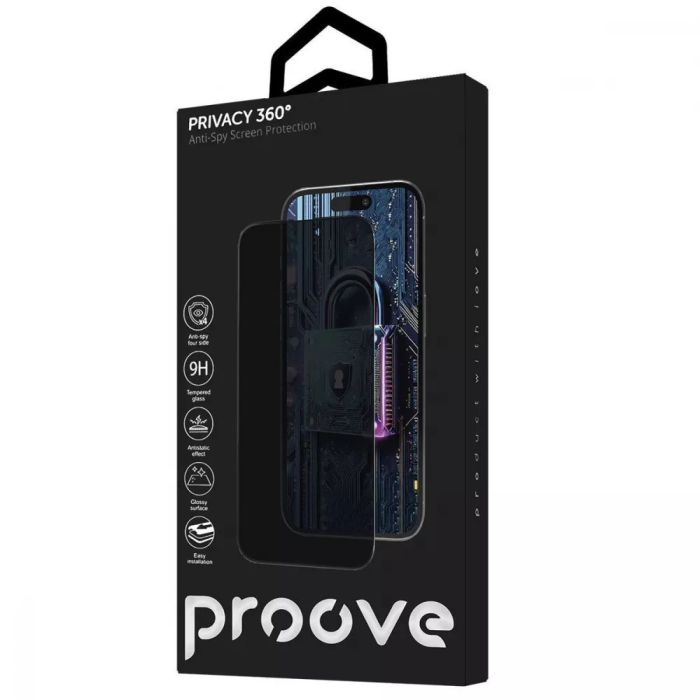 Захисне скло Proove Privacy 360 Installation Box iPhone 16 Pro