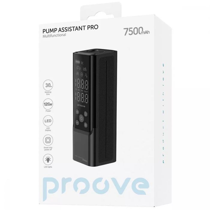 Автомобільний насос Proove Pump Assistant Pro 120W 7500mAh