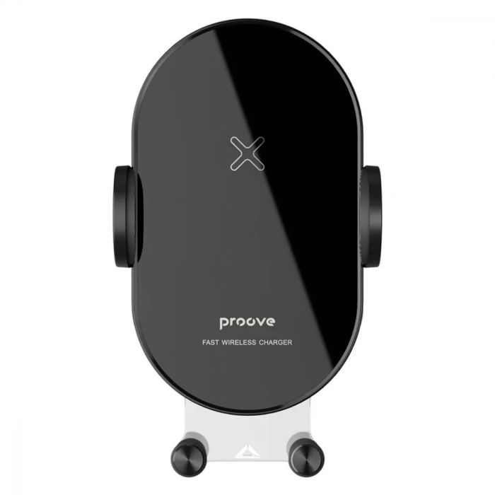 Автомобільний тримач з Бездротовим ЗП Proove Rounded Energy 15W
