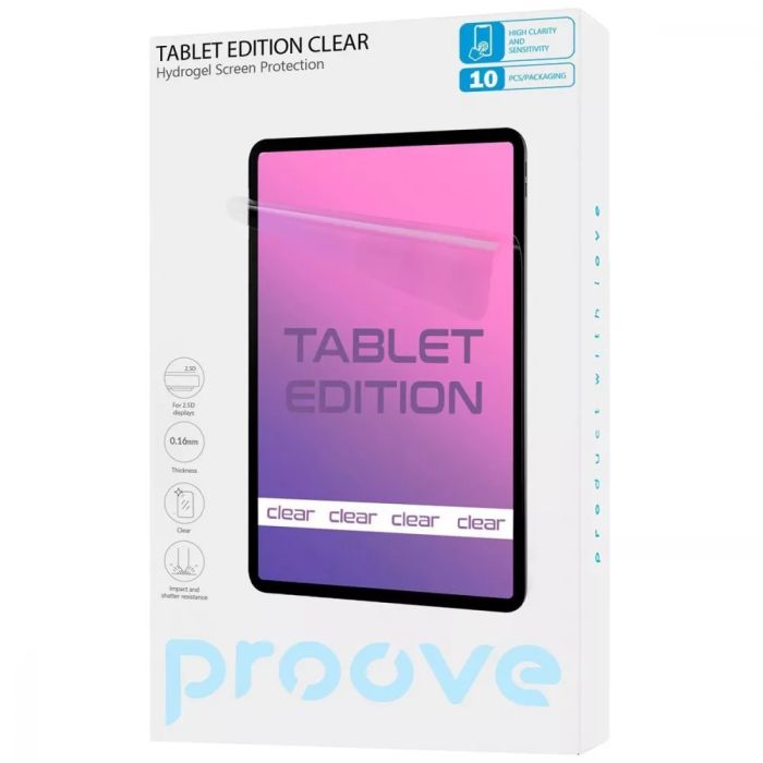 Захисна гідрогелева плівка Proove Hydrogel Screen Protection TABLET EDITION Clear