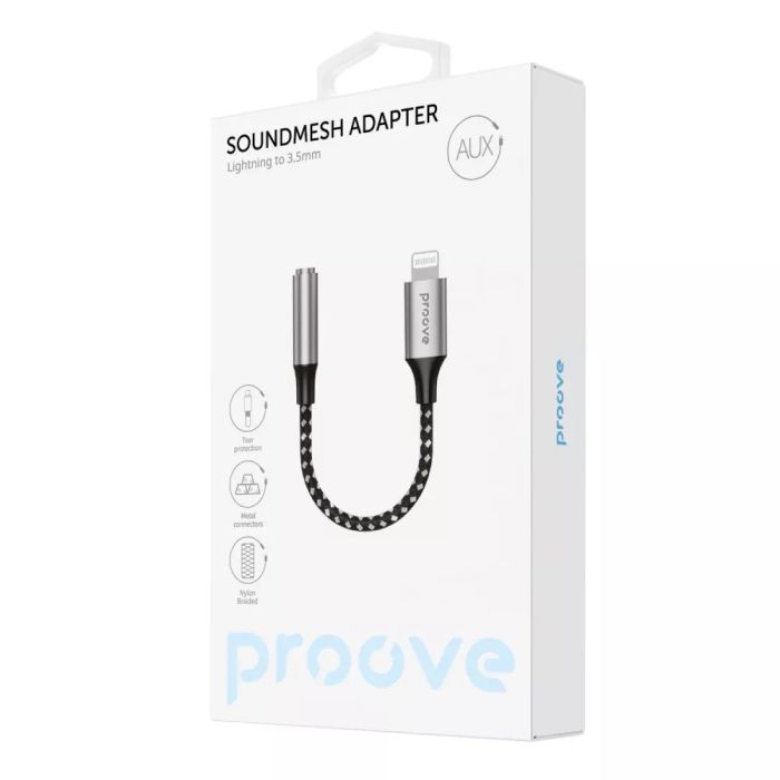 Перехідник AUX Proove SoundMesh Lightning to 3.5mm