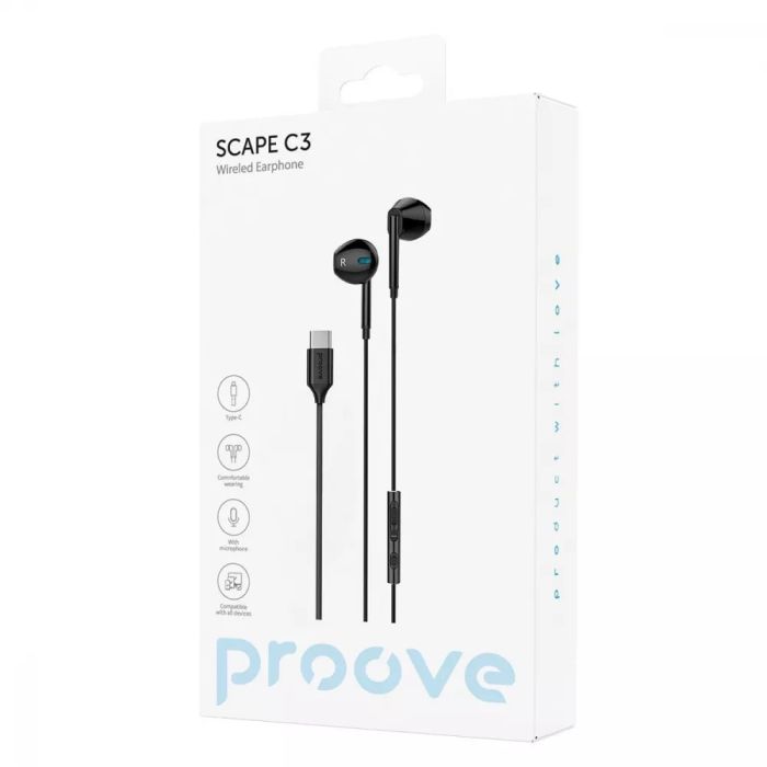 Провідні навушники Proove Scape C3 (Type-C)