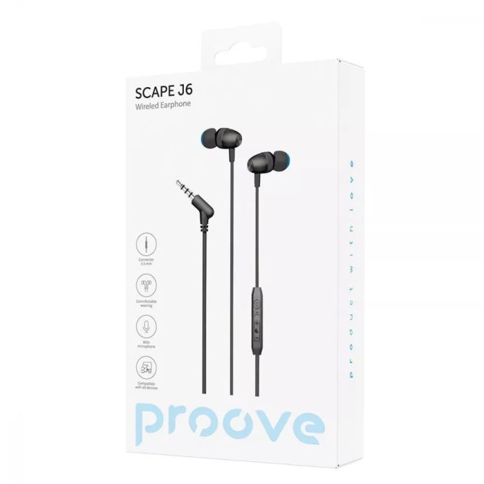 Провідні навушники Proove Scape J6 (3.5mm)