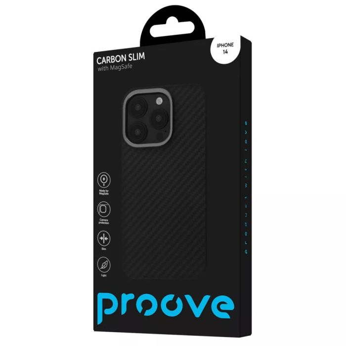 Чохол Proove Carbon Slim with Magnetic Ring iPhone 14