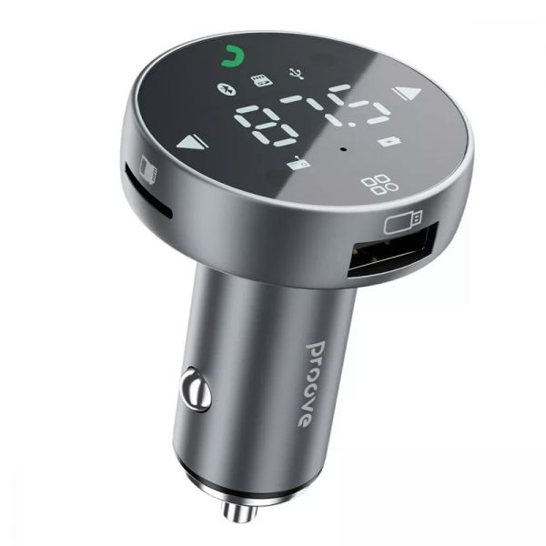 АЗП Proove FM Launcher Sound Sync 30W (PD+QC3.0) Type-C+USB