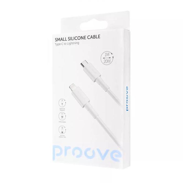 Кабель Proove Small Silicone Type-C to Lightning 20W (1m)