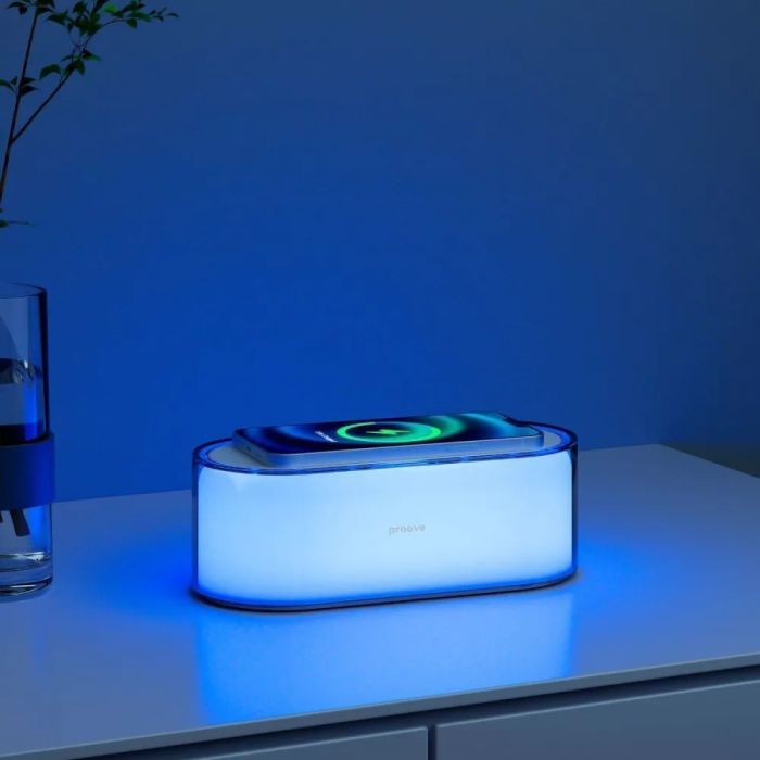 Нічник з Бездротовою Зарядкою Proove Multicolor Glow 1200mAh